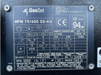 Groupe électrogène Kubota GenSet MPM 15/400 SS-KA 15 kVA 400 Amp Silent Las generatorset: photos 3