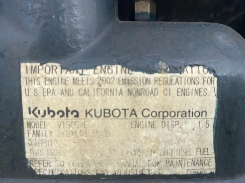 Groupe électrogène Kubota V1505 Vrachtwagen aggregaat 12.5 kVA generatorset: photos 8