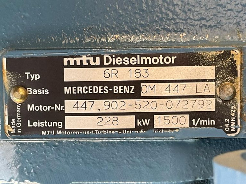 Groupe électrogène MTU Mercedes Benz 6R 183 Stamford 265 kVA generatorset as New !: photos 5