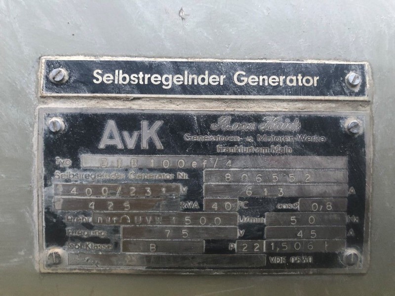 Groupe électrogène MWM RHS 618 V 16 AvK 425 kVA generatorset: photos 5