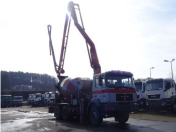 Toupie béton MAN 33.343 6x4 SCHWING 21m Mischer + Pumpe