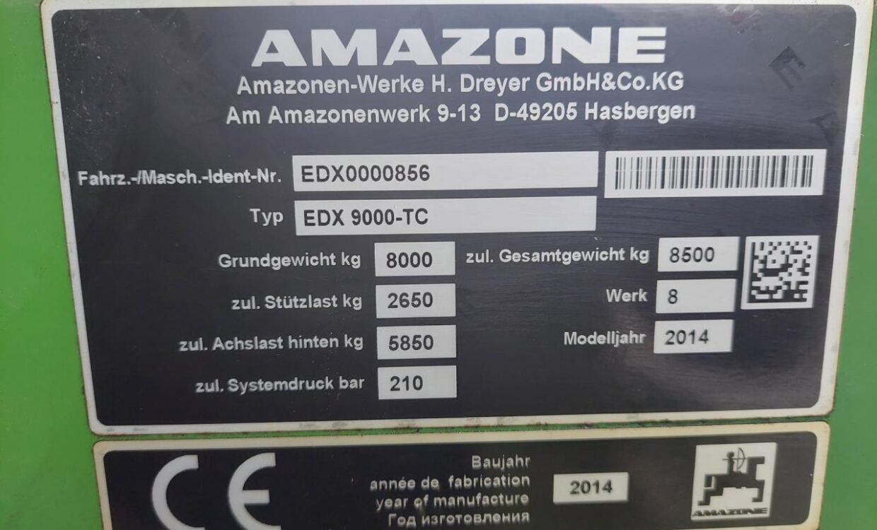 Semoir monograine Amazone EDX 9000-TC MED GPS: photos 7