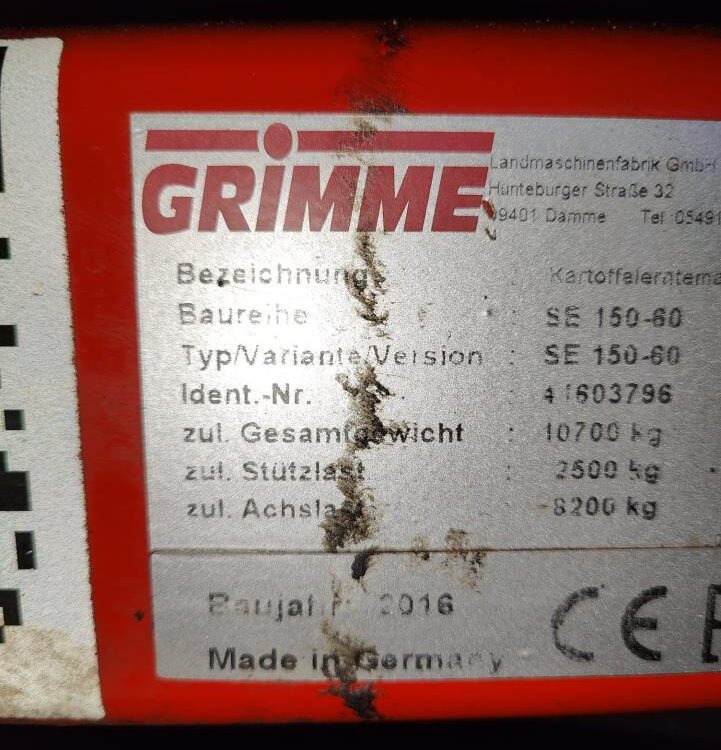 Arracheuse de pommes de terre Grimme SE 150-60 UB: photos 15