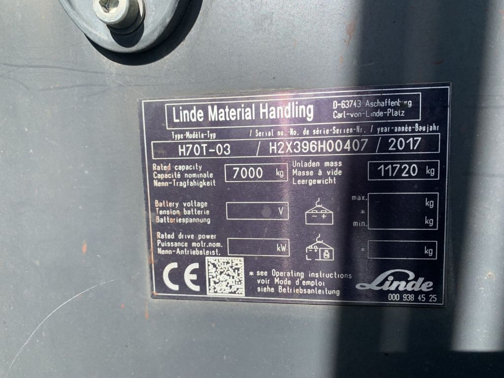 Chariot élévateur à gaz Linde H70T-03: photos 4