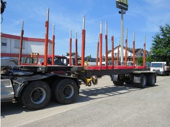 Holzauflieger SATY 30/2H-A Auflieger Kurz+Langho  - camion grumier