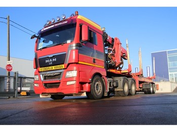 Camion grumier MAN TGX 26.480 BLS+FAYMONVILLE-EXTANDABLE+JONSERED 2490 (bj 2010)