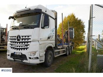 Remorque forestière MERCEDES-BENZ Arocs Timber Truck with Crane and Trailer: photos 1