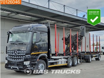Remorque forestière Mercedes-Benz Arocs 2651 L 6X4 German-truck Retarder Euro 6 Hiab F140ZT 95: photos 1