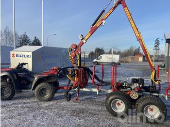 Remorque forestière, Remorque Skogsvagn med Kranman griplastare T1750 AWD: photos 1