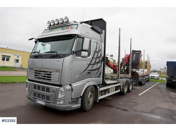 Remorque forestière VOLVO FH16 Timber Truck with Crane and Trailer: photos 1