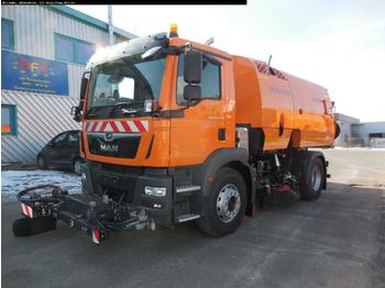 Balayeuse MAN TGM 18.340 4x2 BL Bucher OF 8000 TWIN beidseitig