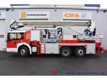 Camion de pompier Mercedes-Benz 2628 Feuerwehr Rettungsbühne 33m 4 Pers.*Rutsche
