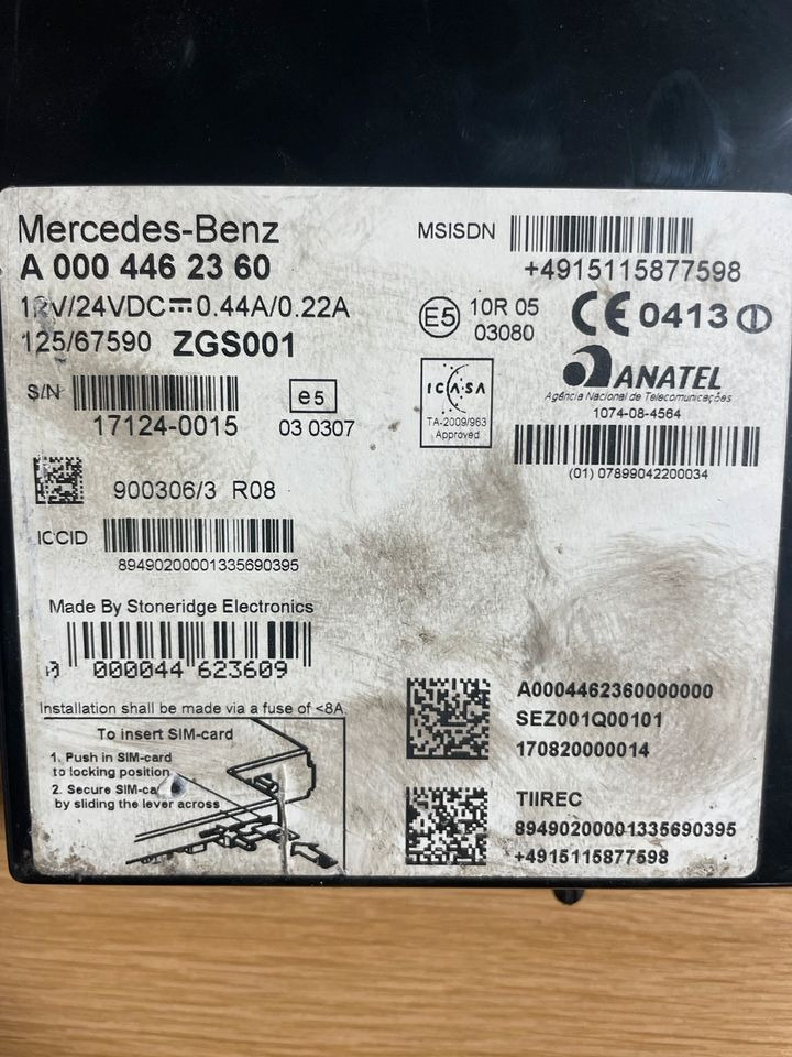 Chronotachygraphe pour Camion Mercedes-Benz Actros Tachograph FLEETBOARD A0004462360: photos 3