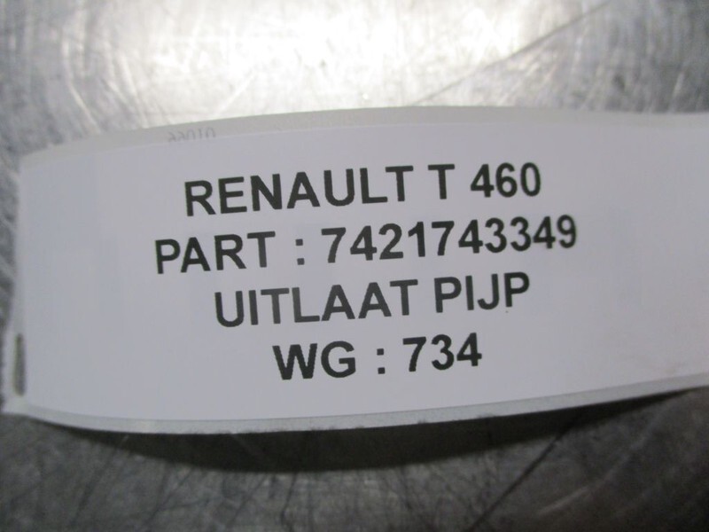 Système d'échappement pour Camion Renault 7421743349 uitlaat pijp T 460: photos 2