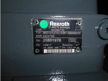 Pompe hydraulique pour Engins de chantier Rexroth A8VO107LA1H2/63R1-NZG05K070 -: photos 5