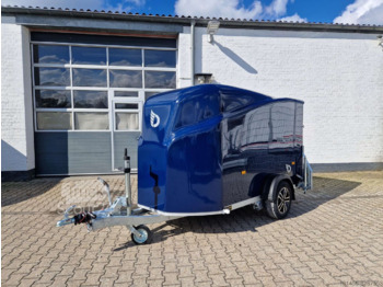 Remorque fourgon neuf Cheval Liberté schöner blauer Anhänger aerodynamisch Leichtmetallräder Heckrampe Tür: photos 2