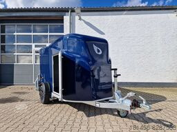 Remorque fourgon neuf Cheval Liberté schöner blauer Anhänger aerodynamisch Leichtmetallräder Heckrampe Tür: photos 8