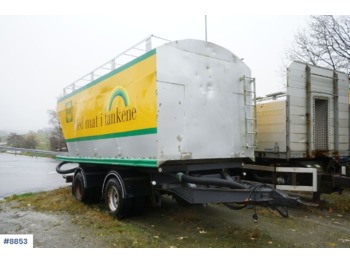 Remorque benne Istrail 2 axle power feed / bulk trailer with tip. 28 m3. Repair object.: photos 1