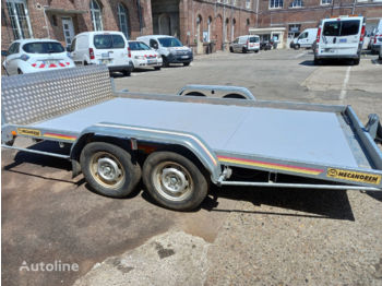 Remorque plateau pour transport de équipements lourds Remorque double essieux Mécanorem: photos 1