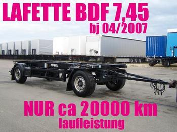 Kögel AWE 18 / LAFETTE WIE NEU NUR CA 20000 km BPW ECO - Remorque porte-conteneur/ Caisse mobile