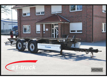 Remorque porte-conteneur/ caisse mobile Krone 6 x ZZW 18 Tandem, Midi, SAF Achse, HU 10/2019