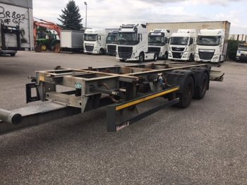 Remorque porte-conteneur/ caisse mobile Schmitz Tandem Lafette ZWF 18 verzinkt