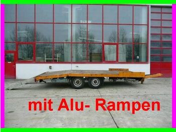 Kempf Tandemtieflader mit Alu  Rampen - Remorque porte-engin surbaissée