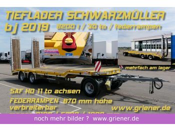 Remorque surbaissé Schwarzmüller TÜ 30/ TIEFLADER / FEDERRAMPEN / 30 TO /6320 kg
