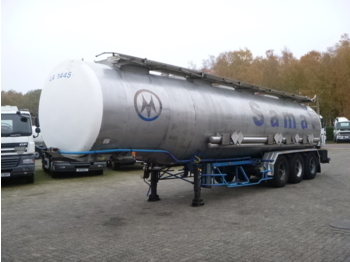Semi-remorque citerne pour transport de produits chimiques BSLT Chemical tank inox 34 m3 / 4 comp: photos 1