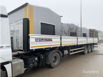 CEYLAN 3 AXLES FLATBED&PLATFORM WITH SIDE COVER - Semi-remorque plateau: photos 3