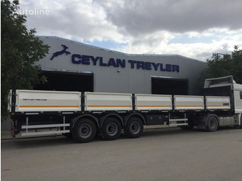 CEYLAN 3 AXLES FLATBED&PLATFORM WITH SIDE COVER - Semi-remorque plateau: photos 1