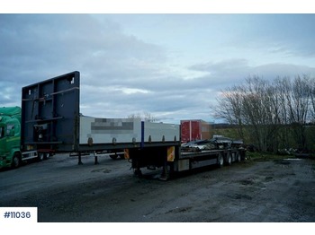 Semi-remorque surbaissé HRD Jumbosemi trailer with frame set, driving ramps and 6m extension: photos 1