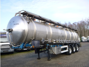 Semi-remorque citerne pour transport de produits chimiques Magyar Chemical tank inox 33.9 m3 / 5 comp: photos 1