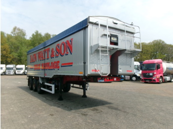 Semi-remorque benne Montracon Tipper trailer alu 55 m3 + tarpaulin: photos 2
