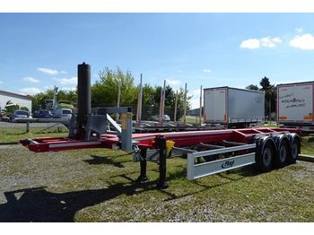 Semi-remorque porte-conteneur/ caisse mobile Fliegl 30 Fuss Kippchassis, Liftachse