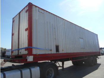 Semi-remorque porte-conteneur/ caisse mobile LAG 0-2-32-ST (DOUBLE TIRES/ WITH CONTAINER)