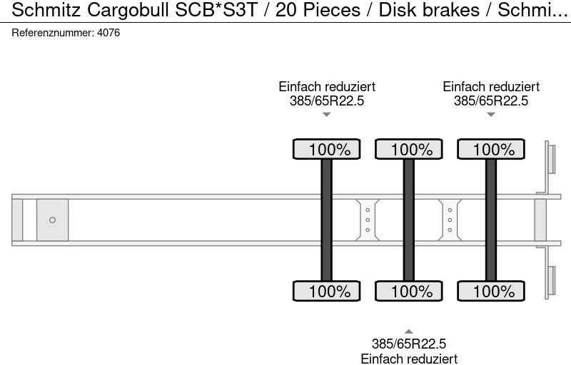 Semi-remorque rideaux coulissants Schmitz Cargobull SCB*S3T / 20 Pieces / Disk brakes / Schmitz axle / Alu planks / NEW: photos 11