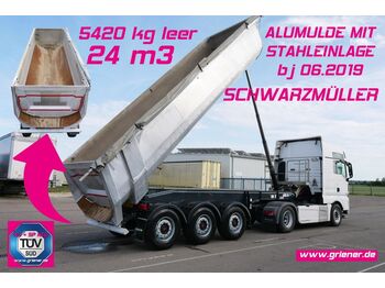 Semi-remorque benne Schwarzmüller K serie /ALUMULDE + stahleinlage 24m³ 5430 kg: photos 1
