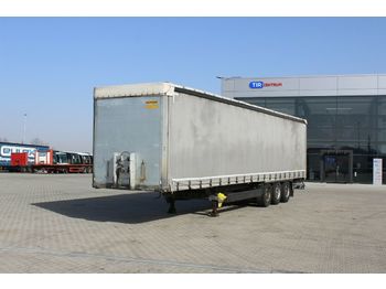 Semi-remorque bâche Humbaur HSA 351324 S, LIFTING AXLE, SAF