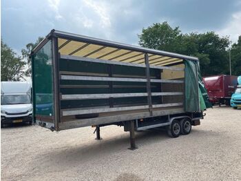 Semi-remorque bâche Kuiphuis Be oplegger 6.7 Ton schuifzeilen en laadklep