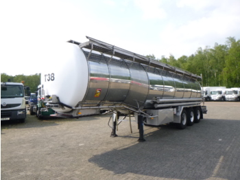 Semi-remorque citerne Burg Food tank inox 30.5 m3 / 3 comp + pump