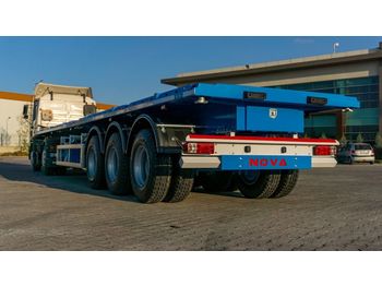 Semi-remorque plateau Nova NEW FLATBED SEMI TRAILER WITH CONTAINER LOCKS