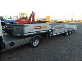 VELDHUIZEN KRAAN + LIER + KNIKS - Semi-remorque plateau