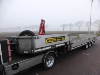 VELDHUIZEN KRAAN + LIER + KNIKS - Semi-remorque plateau