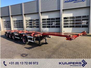 D-Tec CT 4 S/ 1+2 /  20C / 4 axle Drum / CombiTrailer / 2x 20 + 40 ft Trailer / NL Trailer - semi-remorque porte-conteneur/ caisse mobile