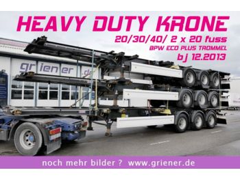 Semi-remorque porte-conteneur/ caisse mobile Krone SD 27 CONTAINER für 20/30/40/ 2 x 20 fuss