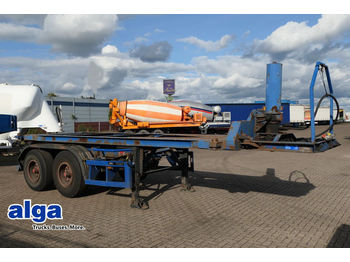 Semi-remorque porte-conteneur/ caisse mobile Krone SZKC 18, Kipp-Containerchassis, Blattfederung!