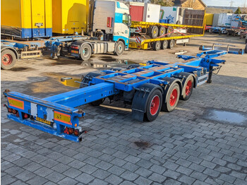 Pacton T3-010 MULTI 3-Assen BPW - LiftAs - 20FT tank - All Connections - 3 UNITS - 06/2023 APK (O1378) - semi-remorque porte-conteneur/ caisse mobile
