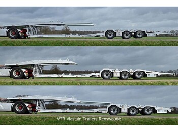 Vlastuin VTR Trailer |Truck low loader | Hydro extension | Steer/lift axle | Alcoa rims | - Semi-remorque porte-voitures