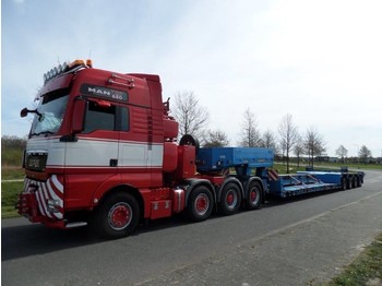 Semi-remorque surbaissé Goldhofer STZ-VL4-42/80A Extendable Low Loader + 5.000 mm Extension Beams